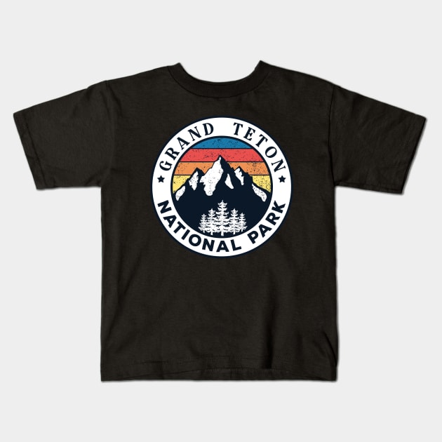Grand Teton national park Kids T-Shirt by Tonibhardwaj